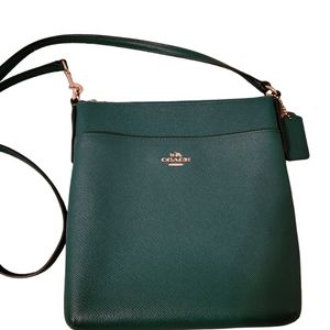 Brand New Kelly Green Coach Crossbody Purse